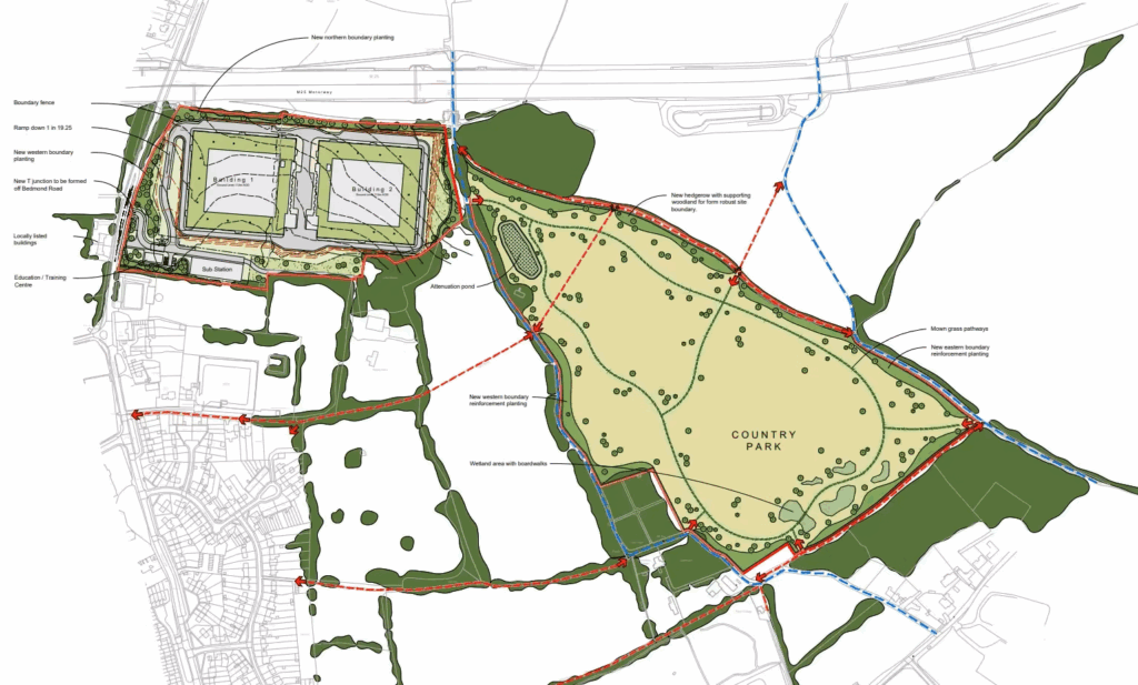 Abbots langley data centre site map